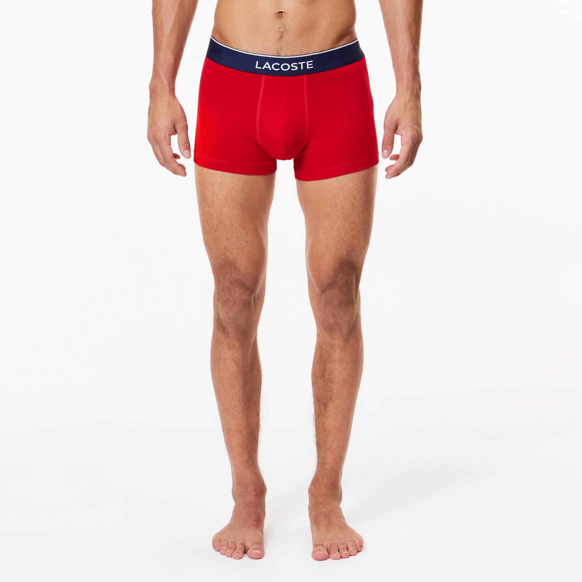 Men's 3-Pack Signature Trunks - Underwear - New In 2026 | Lacoste