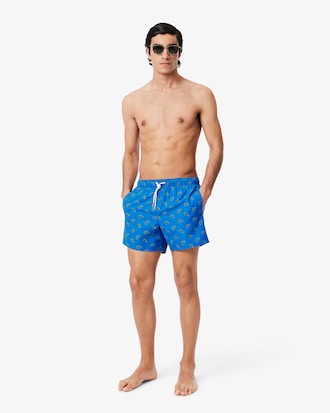 Traje de baño con estampado de cocodrilo para hombre