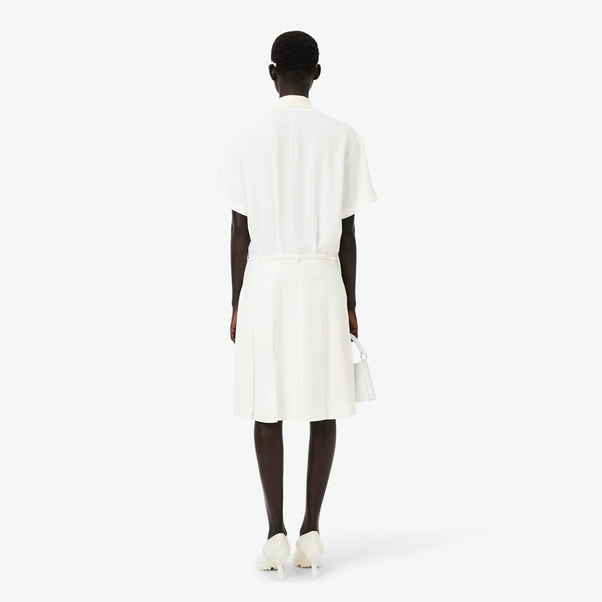 lacoste runway long pleated hooded dress Women's Runway Pleated Jersey Dress - Dresses - New In 2026