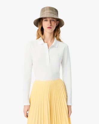 Women's Slim Fit L.12.D Stretch Mini Piqu&eacute; Polo