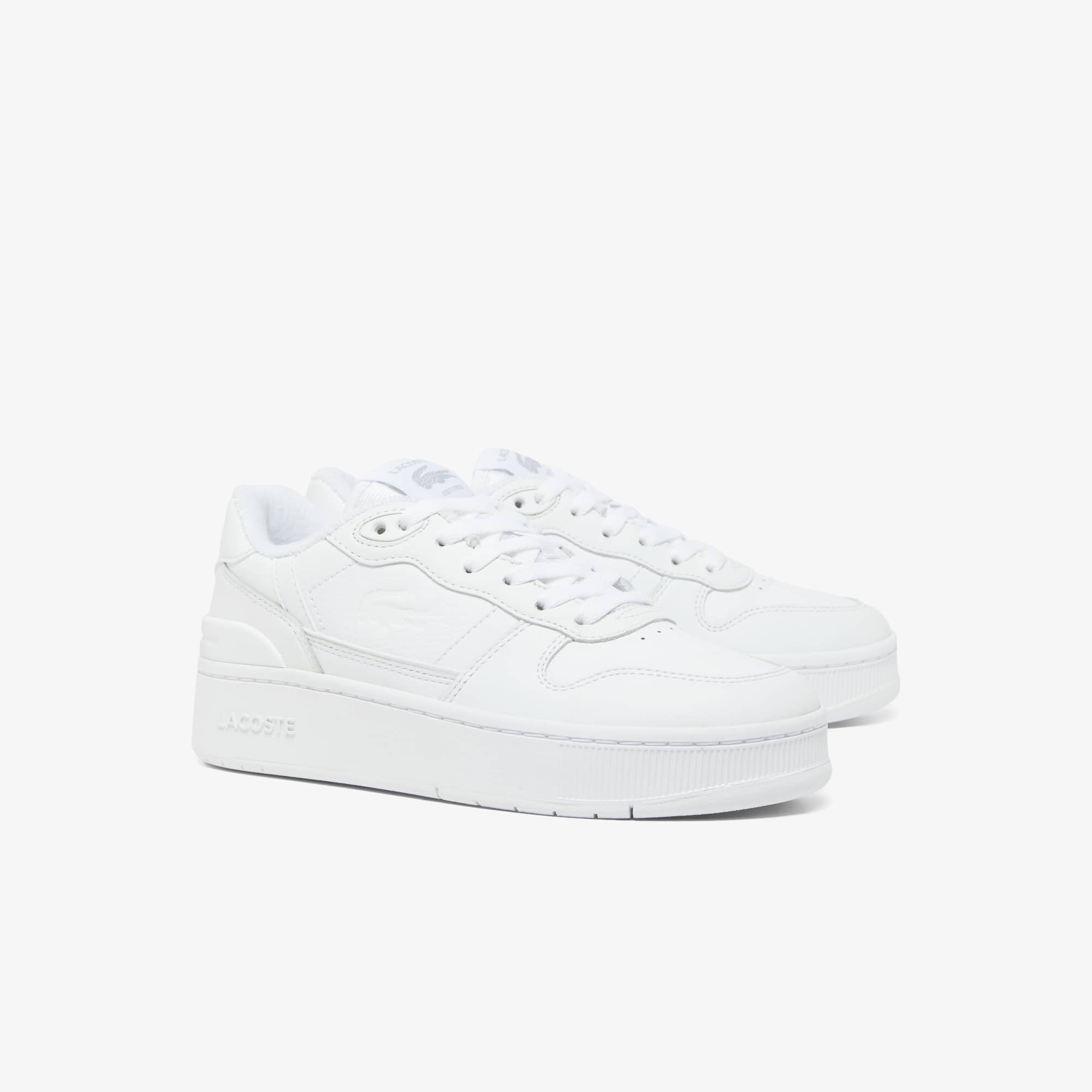 Women's T-Clip Platform Leather Sneakers - Women's Collection