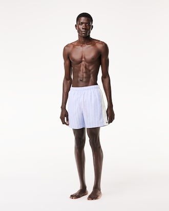 Men's Monogram Print Swim Trunks