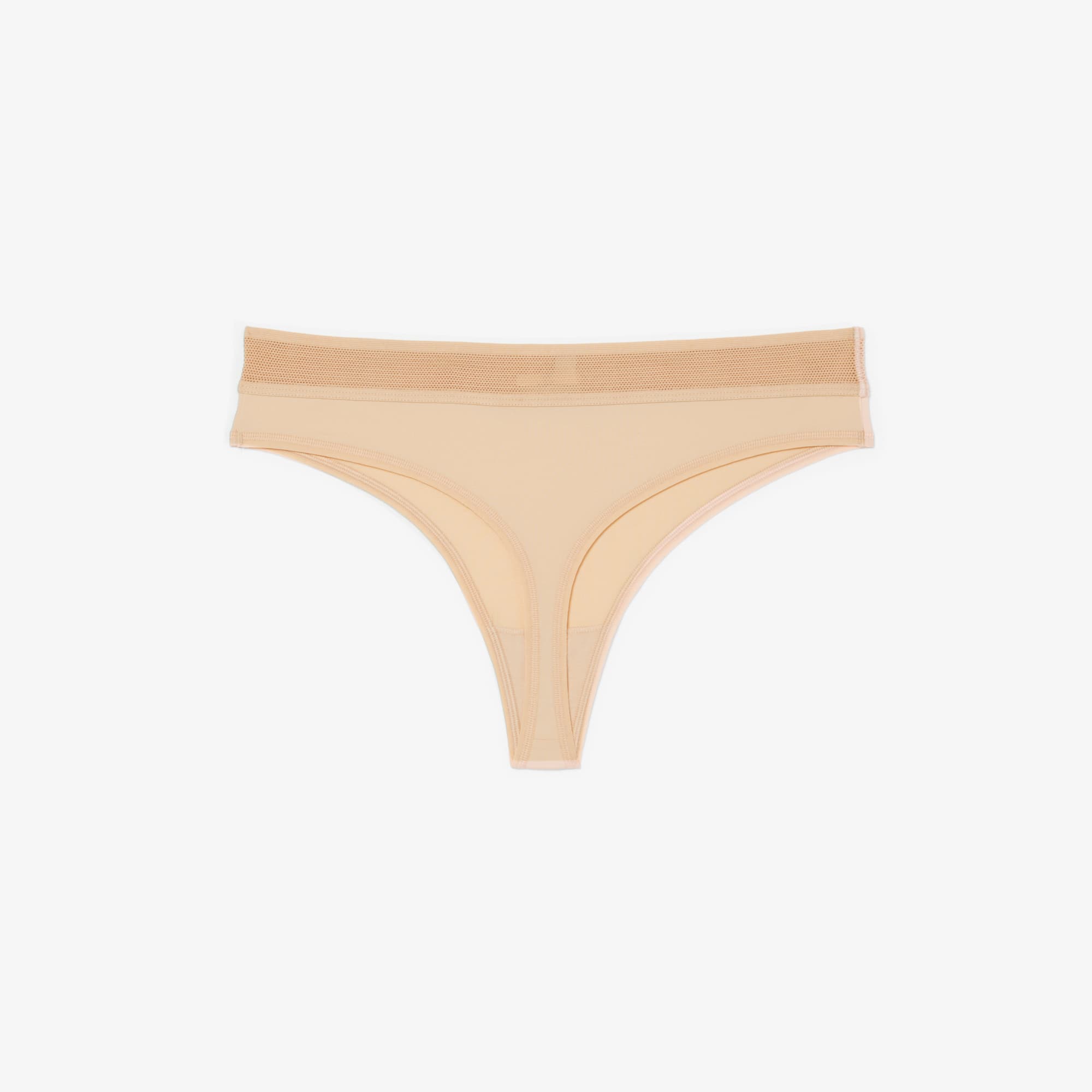 Logo Waist Microfiber String Briefs