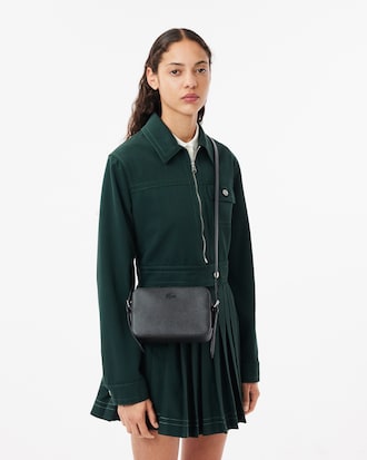 Chantaco Piqu&eacute; Leather Shoulder Bag