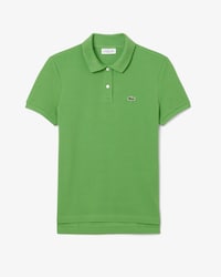 Polo femme regular fit en petit piqu&eacute; de coton souple