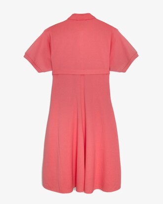 Vestido polo con cintur&oacute;n en piqu&eacute; para mujer