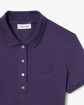 Women's L.12.D Slim Fit Stretch Mini Piqu&eacute; Polo