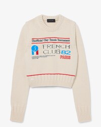 Runway Wool Jersey Graphic Sweater