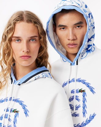 Unisex Lacoste x CLOT Loose Fit Hoodie