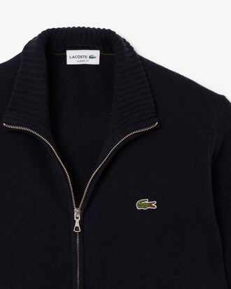 Men's Wool Zip-Up Sweater