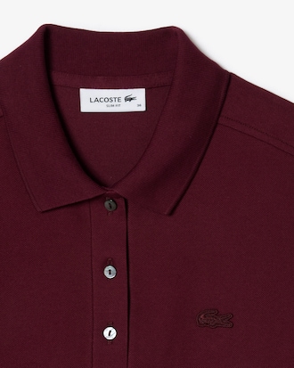 Women's L.12.D Slim Fit Stretch Mini Piqué Polo