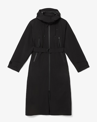 Parka larga oversize repelente al agua para mujer