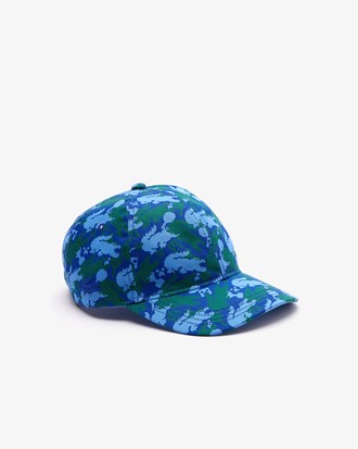 Casquette Gar&ccedil;on Lacoste x Minecraft en coton biologique imprim&eacute;