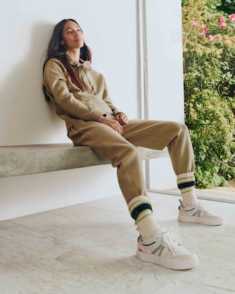 Women&rsquo;s L002 Leather and Mesh Sneakers