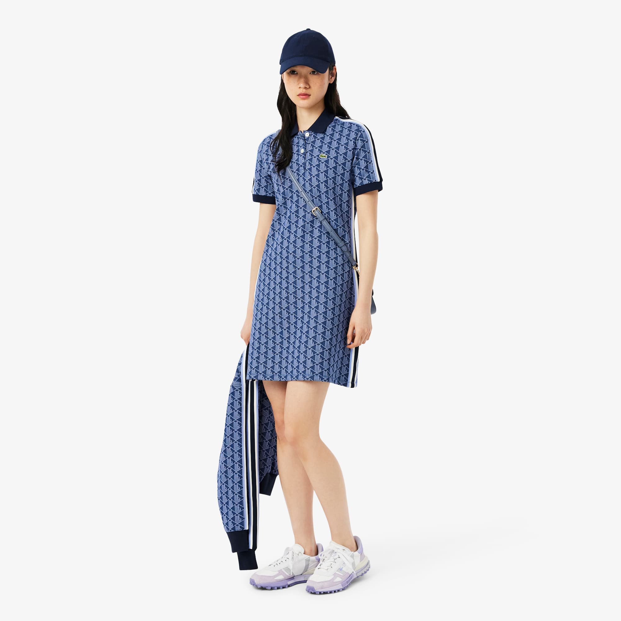 Women's Slim Fit Monogram Polo Dress - Dresses - New In 2025