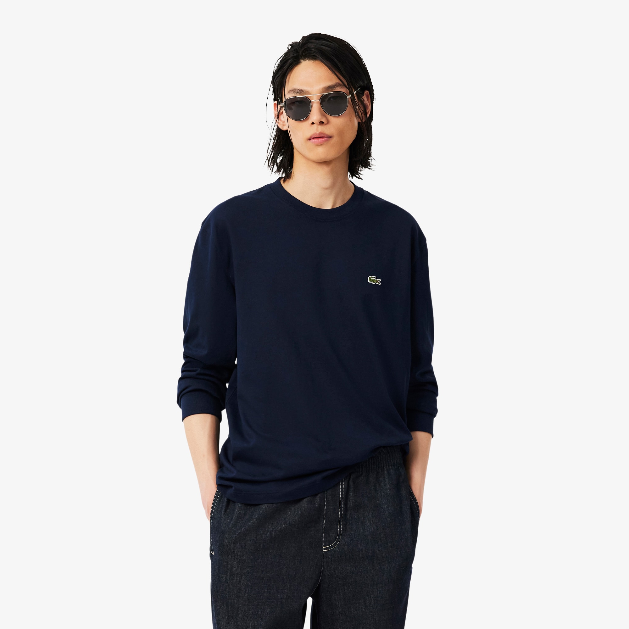 Lacoste Relaxed Fit Long Sleeved T-shirt - 3XL