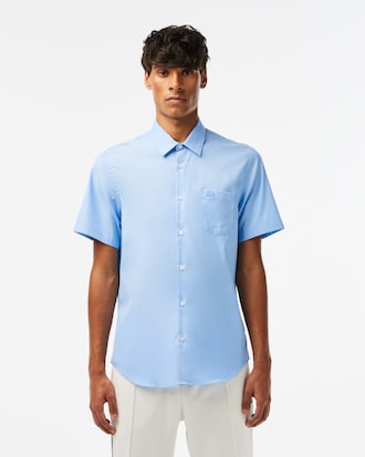 Men's Regular Fit Short Sleeve Cotton Shirt