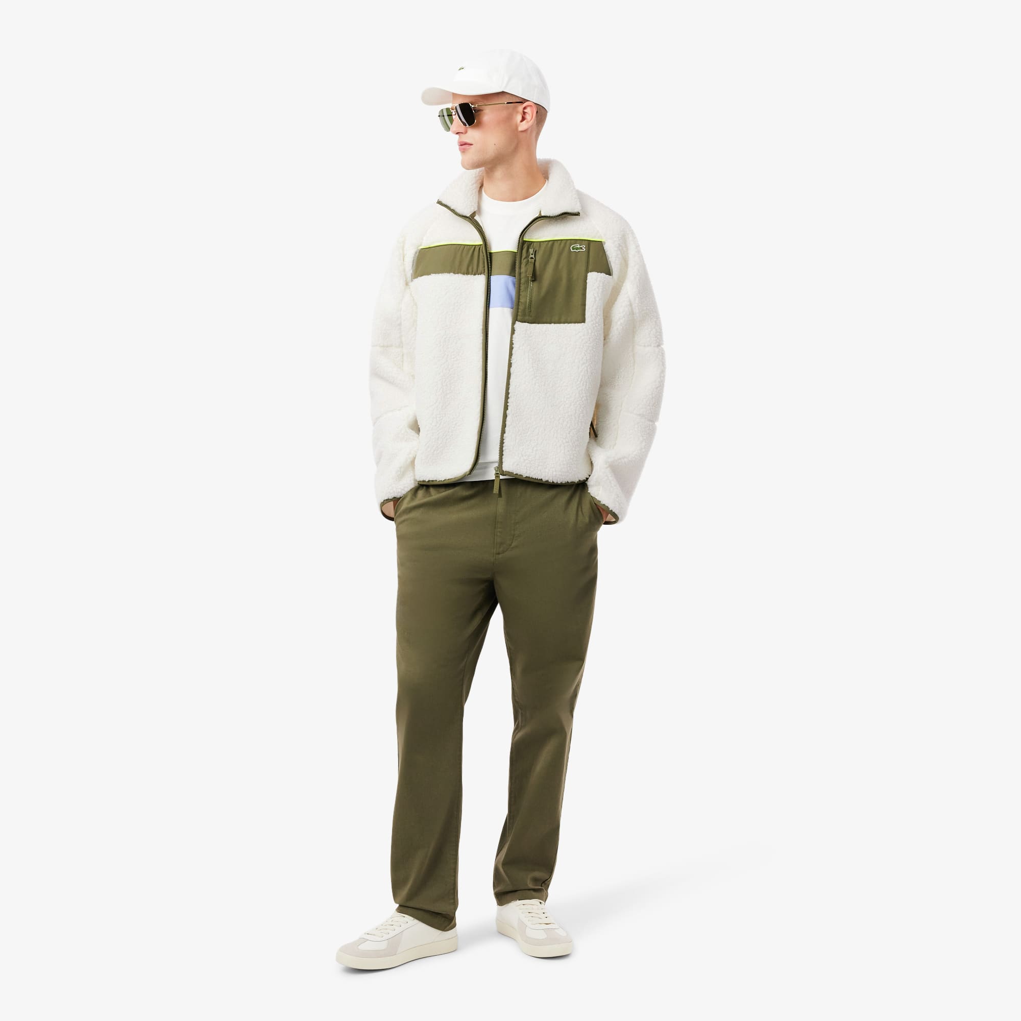 Men's Colorblock Sherpa Fleece Jacket - Jackets & Coats - New In