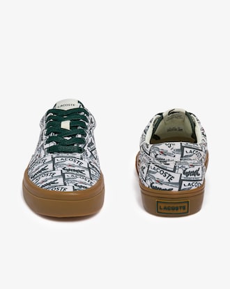 Men's Jump Serve Lace Canvas Printed Sneakers