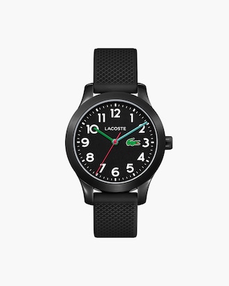 Lacoste.12.12 Kids 3 Hands Watch With Black Silicone Strap