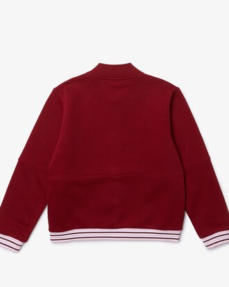 Teddy garçon Lacoste avec rayures en coton biologique