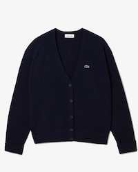 Women's Relaxed Fit V-Neck Wool Cardigan
