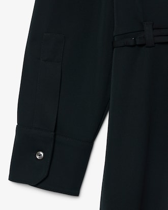 Runway Pleated Polo Maxi Dress
