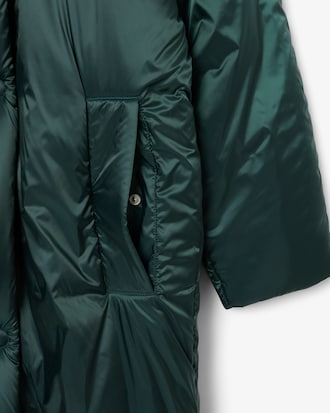 Runway Long Iridescent Puffed Jacket