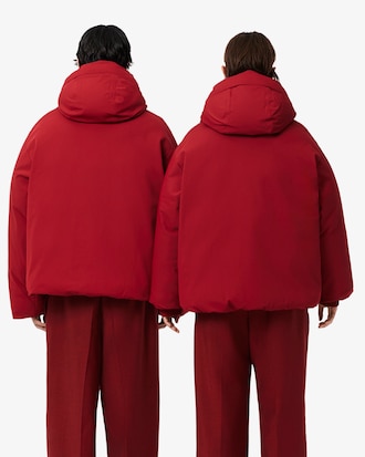 Runway High Neck Hooded Puffed Jacket