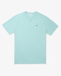 Men’s Tall Fit Ribbed V-Neck Cotton T-Shirt