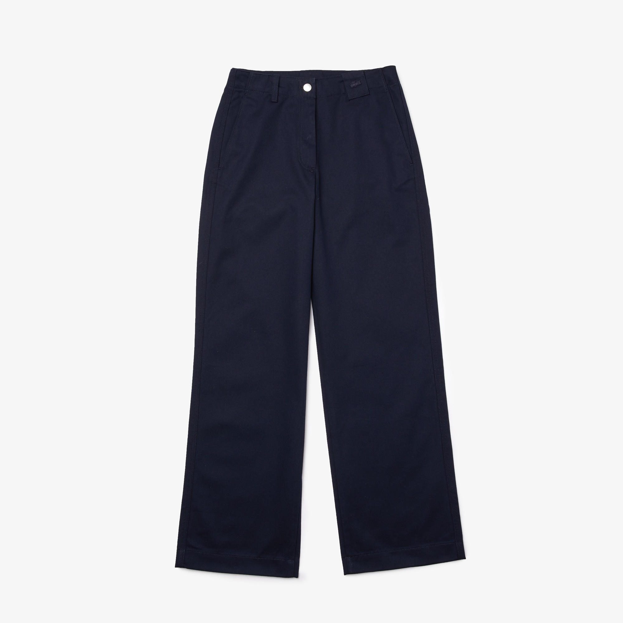 Women’s HighWaisted Flared Cotton Pants LACOSTE