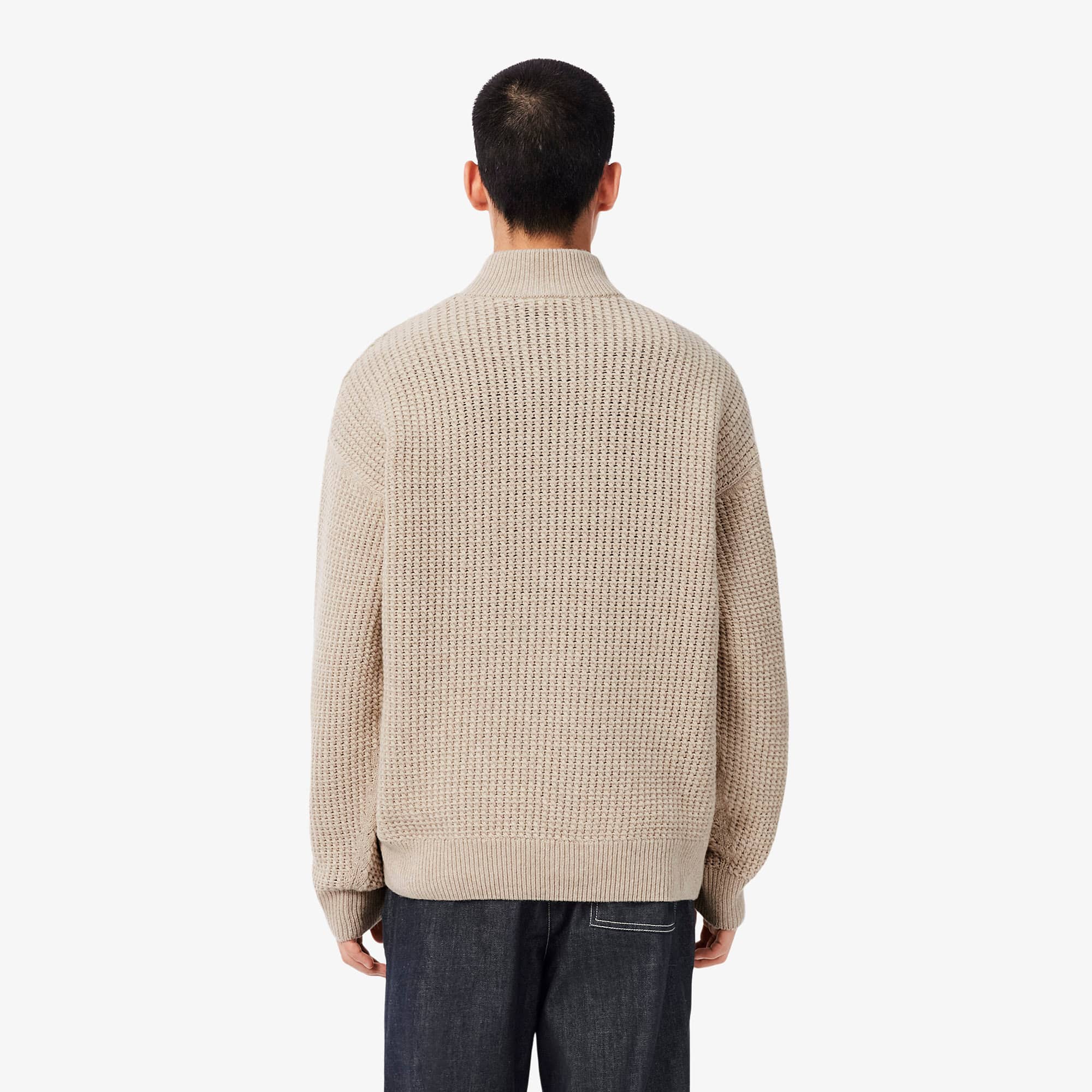 Wool High Zip Neck Sweater - Sweaters & Sweatshirts - New In 2026