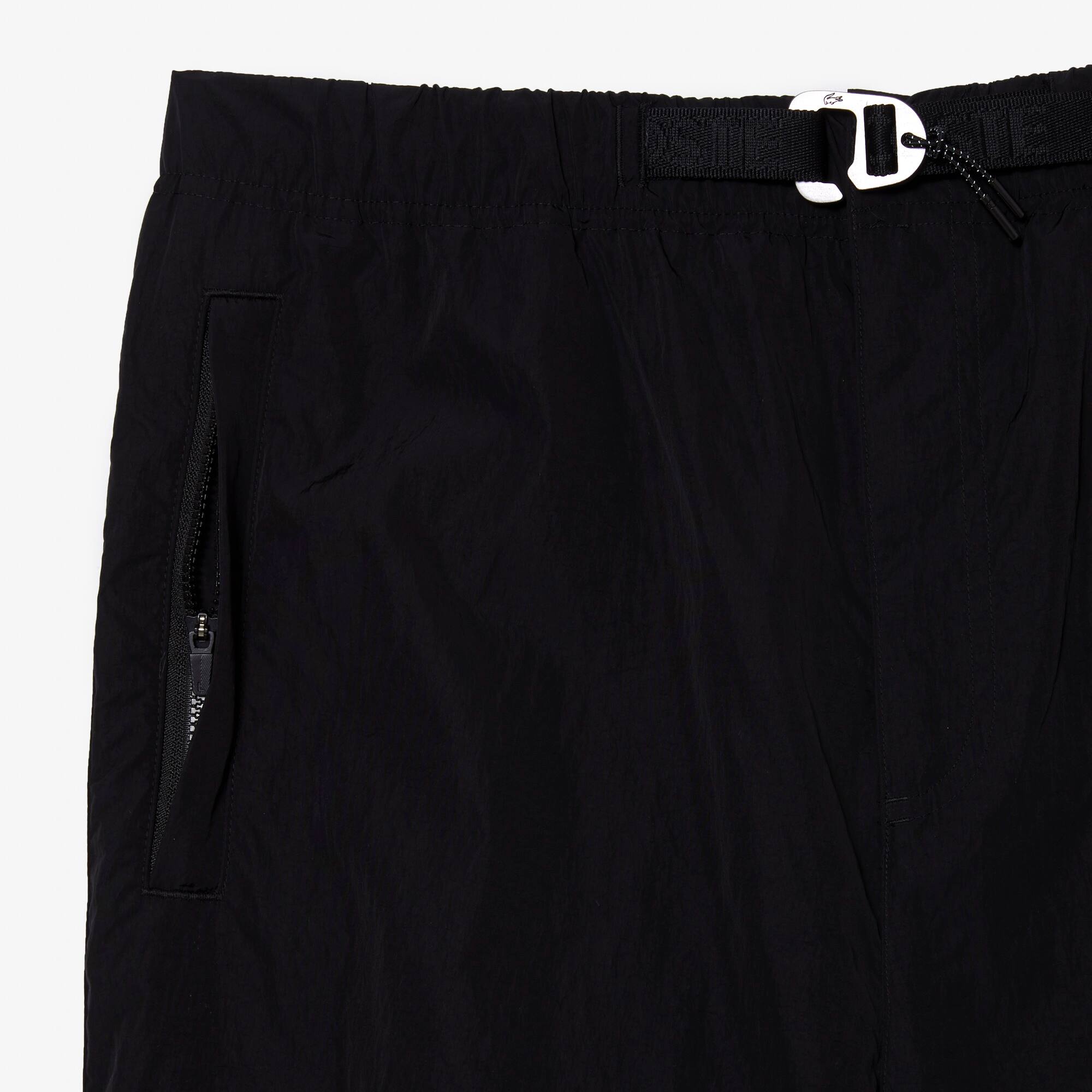 【別注】LACOSTE / コットン パンツ　ブラック　サイズ36 Men's Relaxed Fit Water-Repellent Pants - Pants & Sweatpants - New
