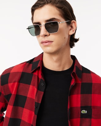 Men's Regular Fit Cotton and Wool Overshirt