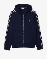 Sudadera con gorro y Cierre con logo a rayas