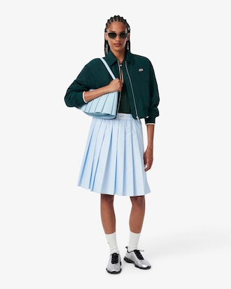 Relaxed Fit Scallop Trim Fluid Piqu&eacute; Polo Shirt