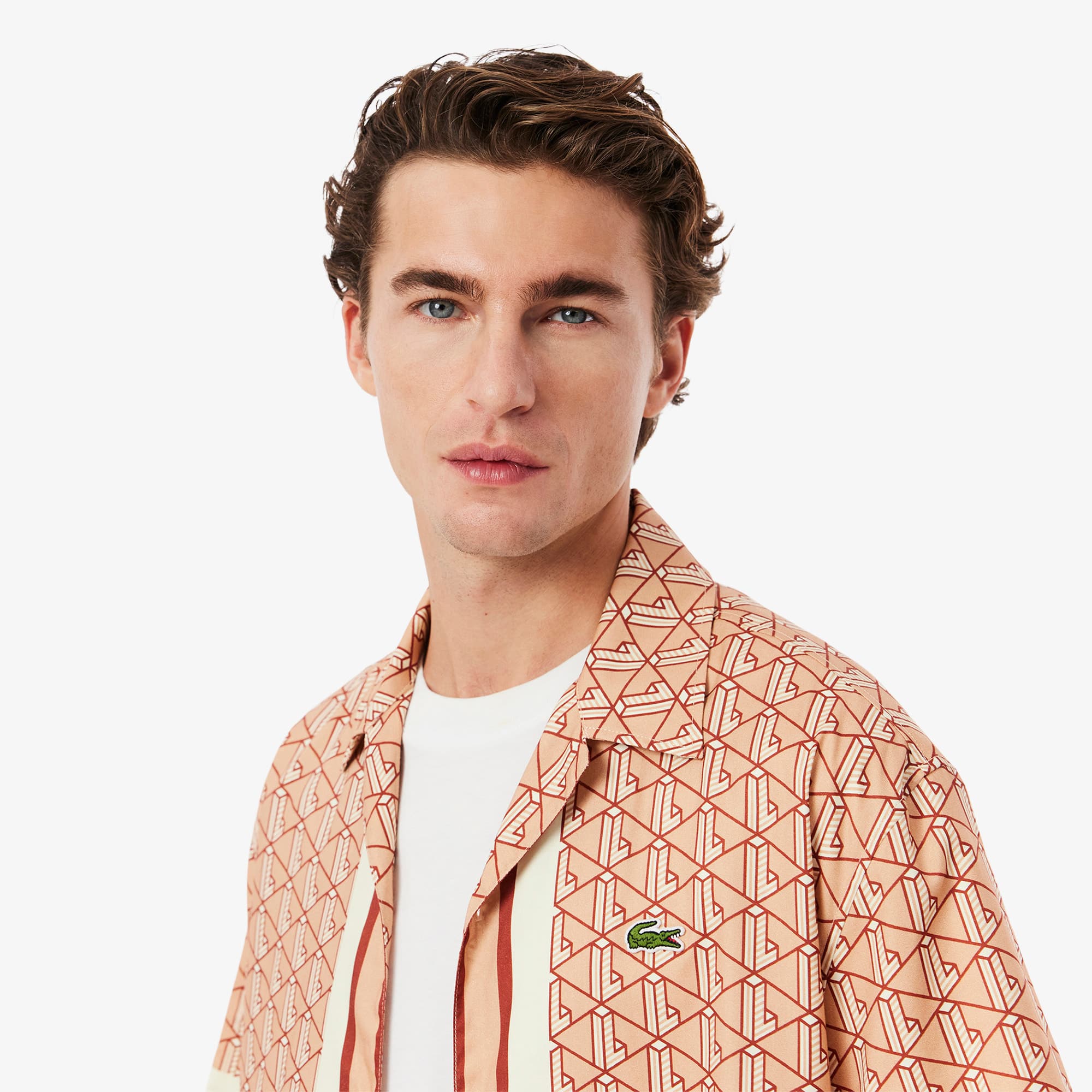 ★★ ★★ 2color men's regular fit monogram logo Lacoste Men's Regular Fit Monogram Zip-Up Sweatshirt