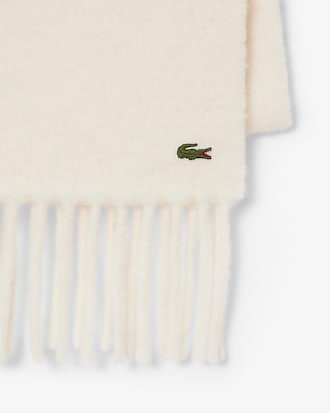 Unisex Fringed Alpaca Wool Scarf