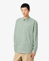 Cotton Twill Plaid Shirt