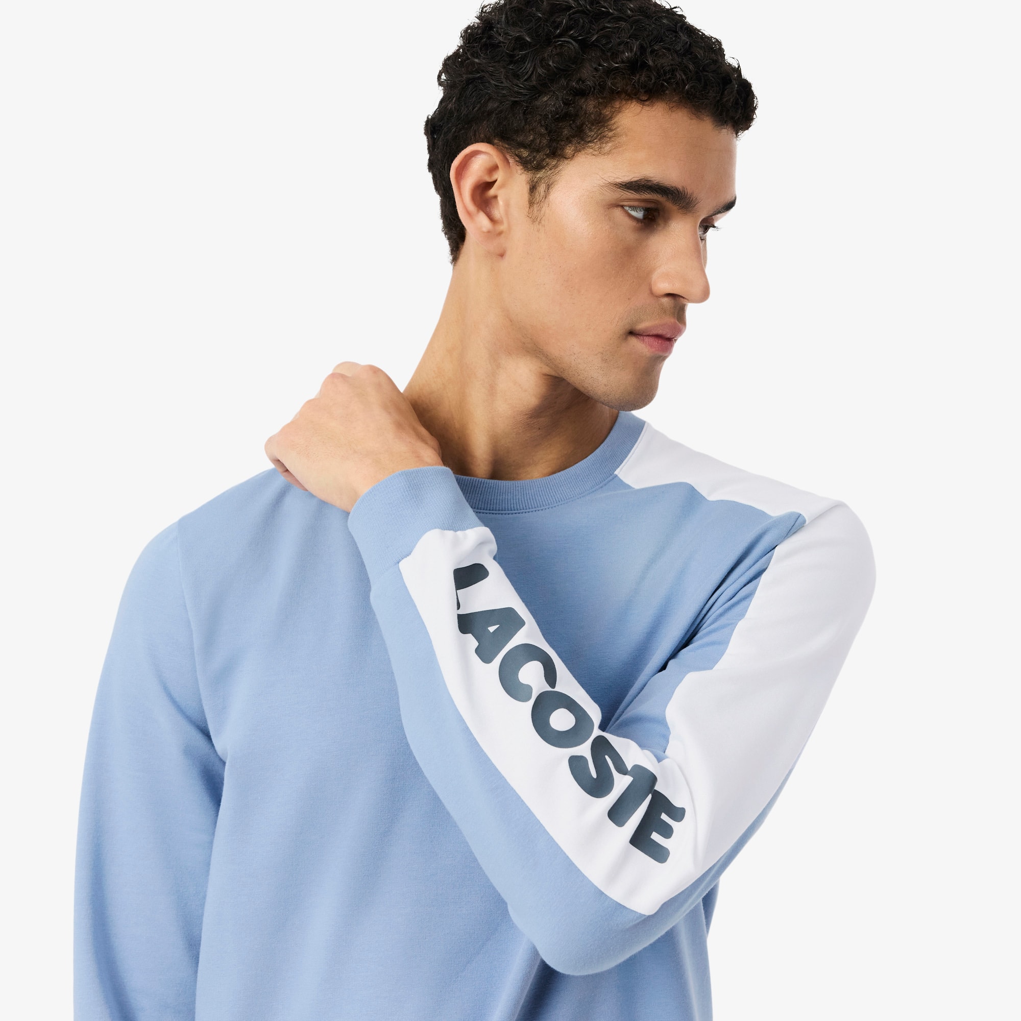 Men's Printed Fleece Lounge Sweatshirt