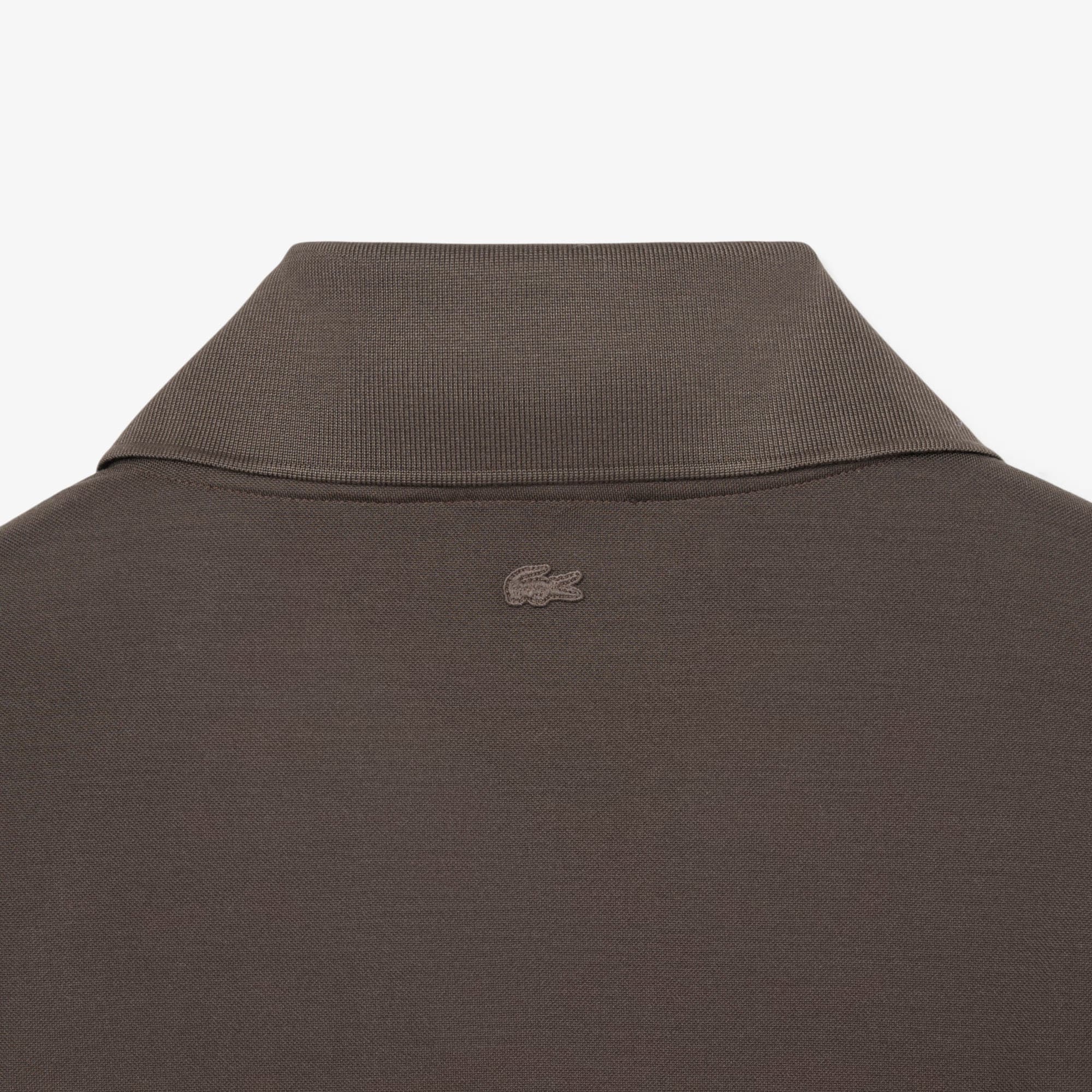 Runway Silk Piqué Polo Collar Dress