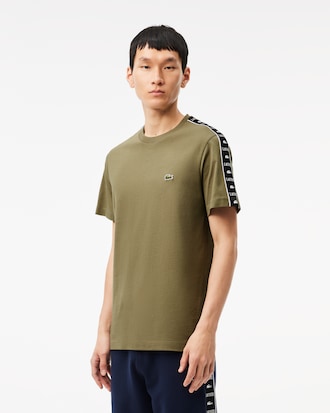 Men's Logo Stripe Cotton T-Shirt