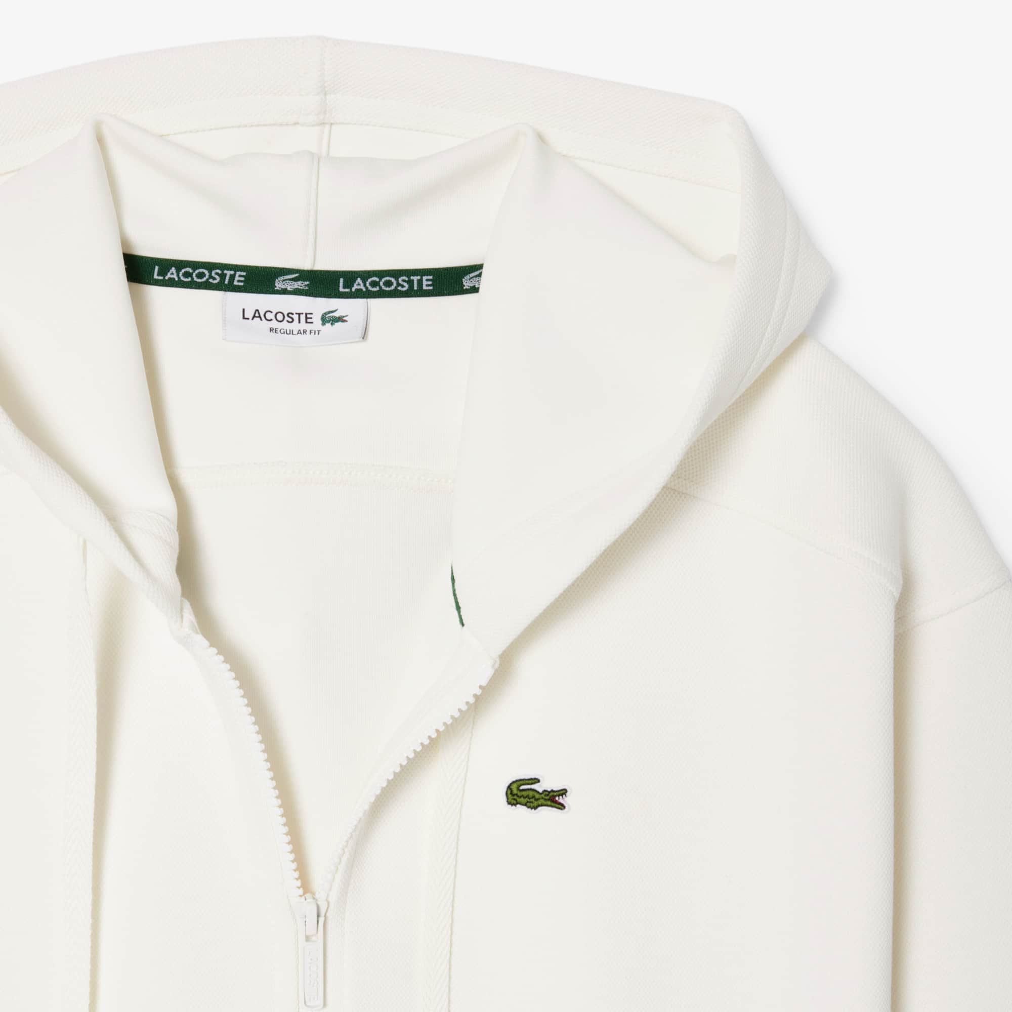 Women's Zip-Up Piqué Hoodie - Sweaters & Sweatshirts - New In 2026