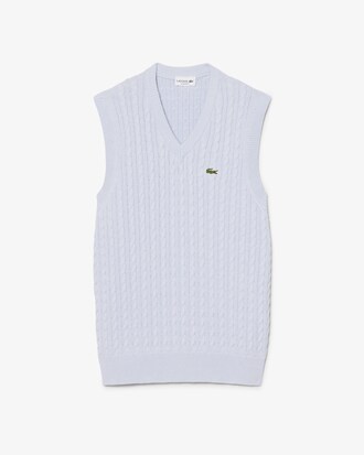 Men's Cable Knit Cotton Sweater Vest