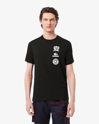 Playera para hombre de corte regular de punto estampado