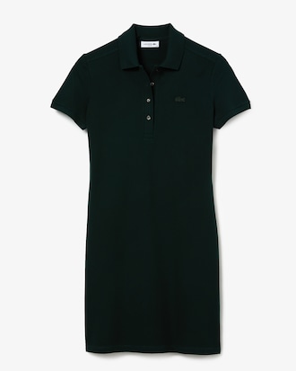 Women's Slim Fit Stretch Mini Piqué Polo Dress
