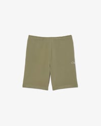 Regular Fit Logo Stripe Fleece Shorts