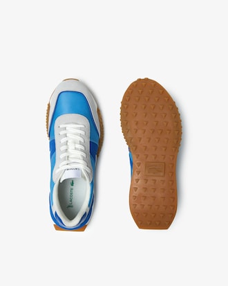 Men's L-Spin Deluxe Leather Color Contrast Sneakers