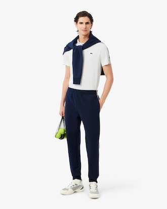 Men's Ultra Dry Branded Stripe Tennis Polo