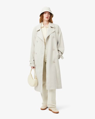 Women's Oversized Denim Trench Coat